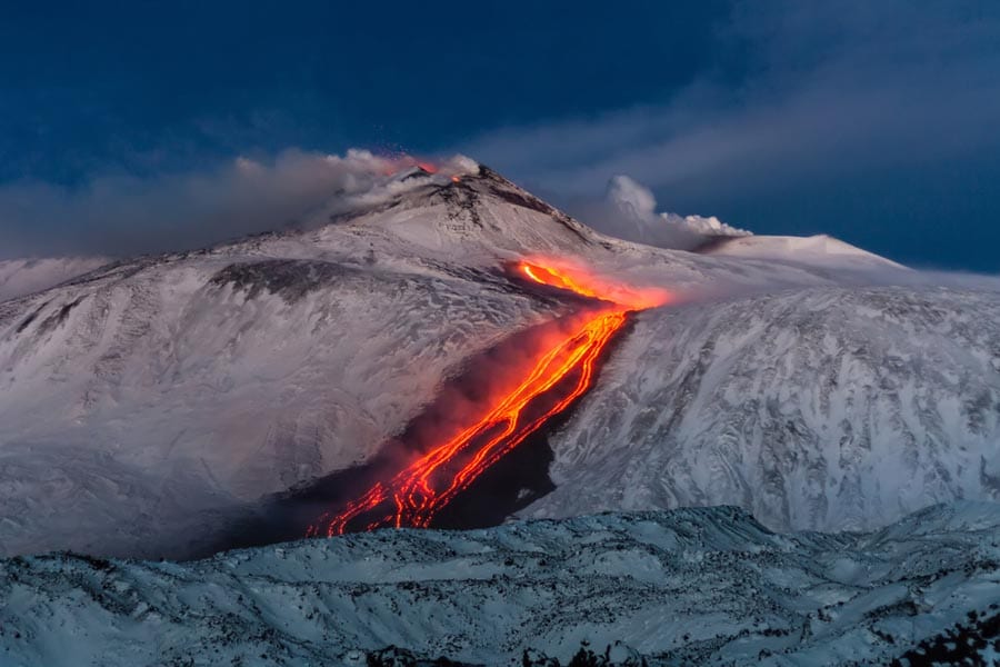 Skiferie på Etna på Sicilien