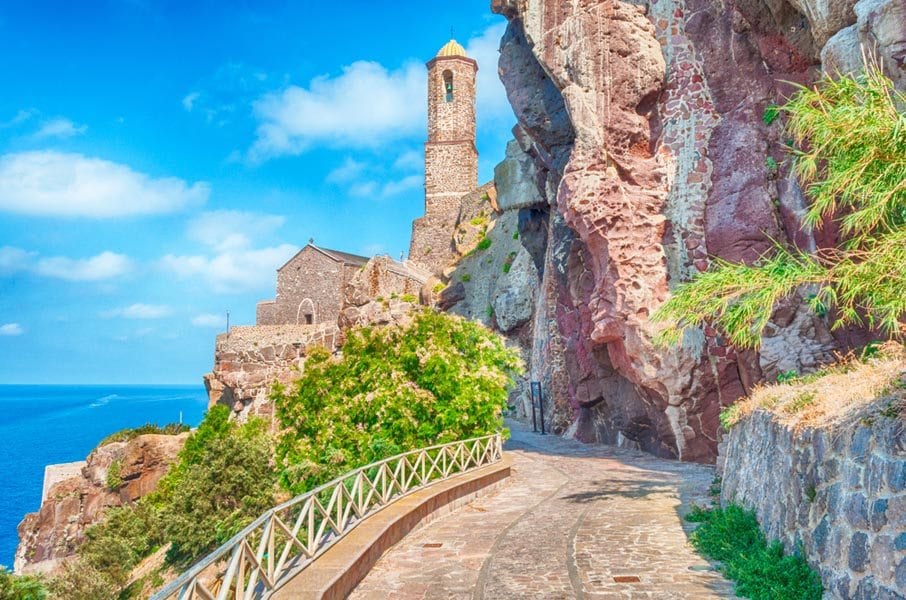 Castelsardo på Sardinien