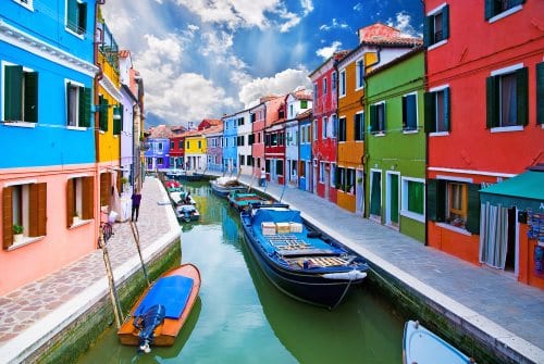 Burano i Venedig