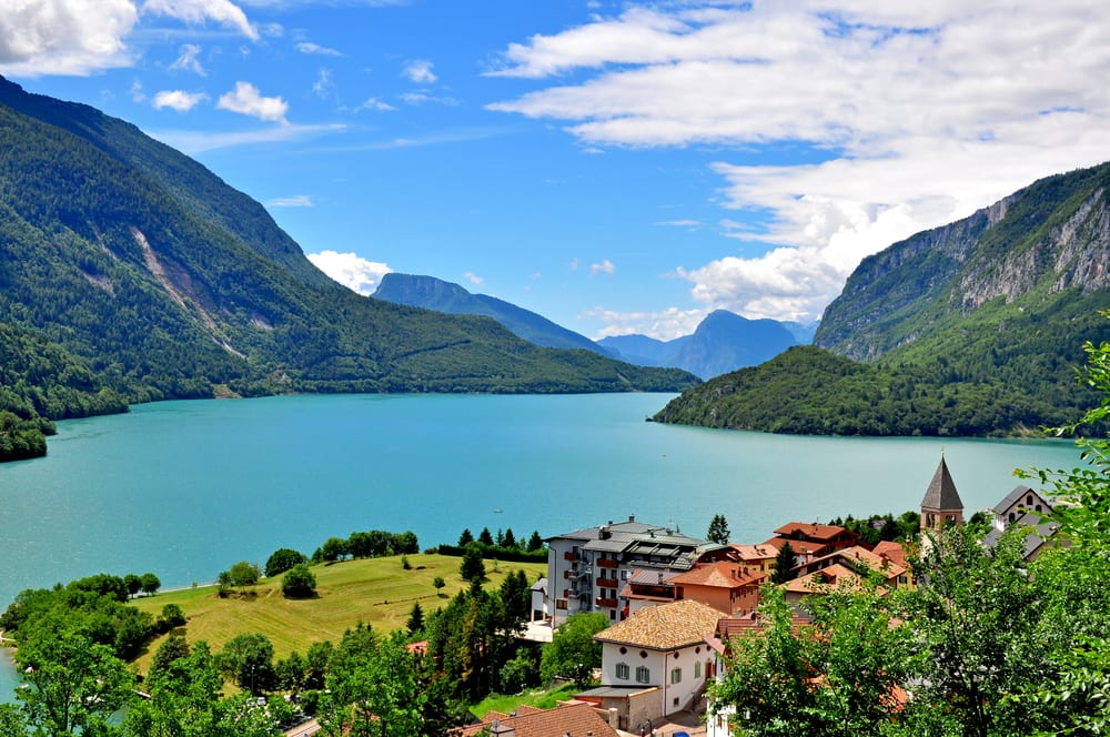 Molveno søen i Trentino-Alto Adige