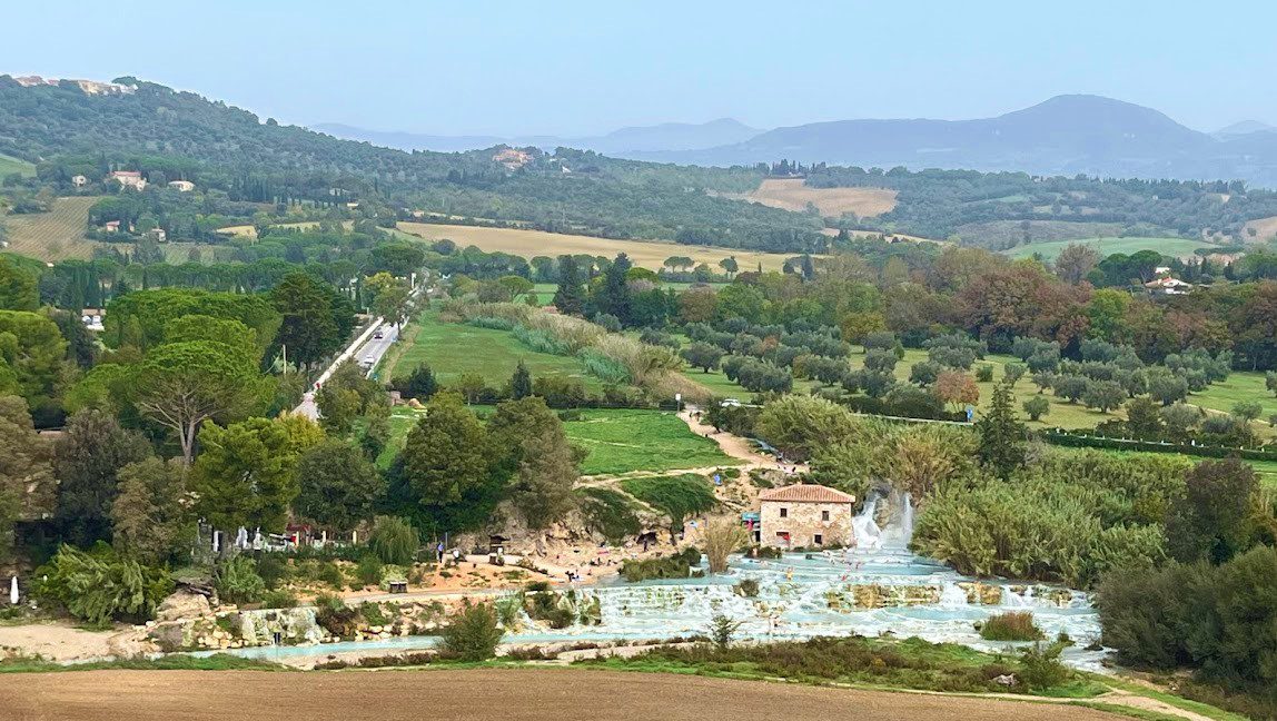 Cascate del Mulino ved Saturnia i Toscana