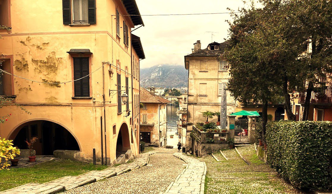 Orta San Giulio i Piemoonte i Italien